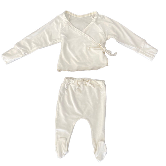 Kimono Top and Pants Set - Milk