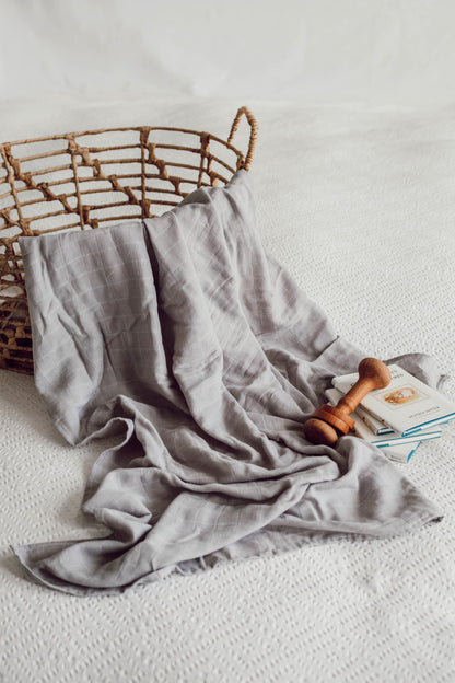Snuggle Hunny Kids Organic Muslin Wrap - Storm