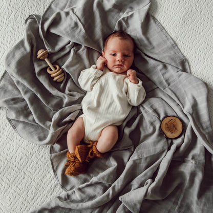 Snuggle Hunny Kids Organic Muslin Wrap - Storm