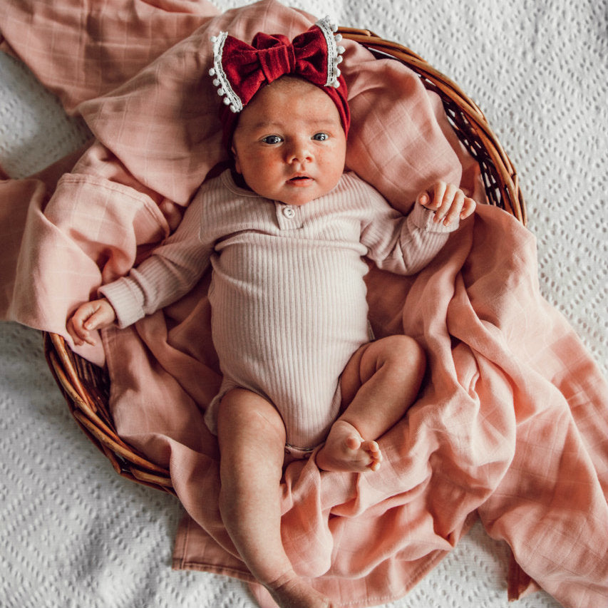 Snuggle Hunny Kids Organic Muslin Wrap - Musk Pink