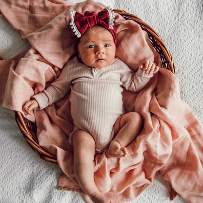 Snuggle Hunny Kids Organic Muslin Wrap - Musk Pink