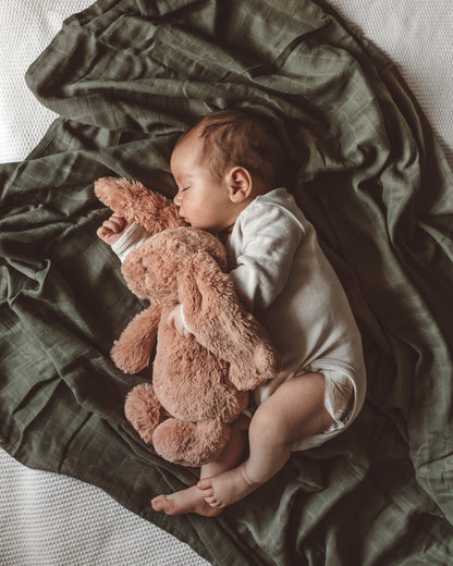 Snuggle Hunny Kids Organic Muslin Wrap - Dusty Olive