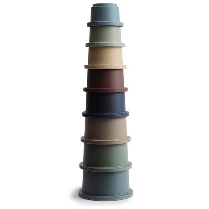 Mushie Stacking Cups Toy | Made in Denmark - Forest