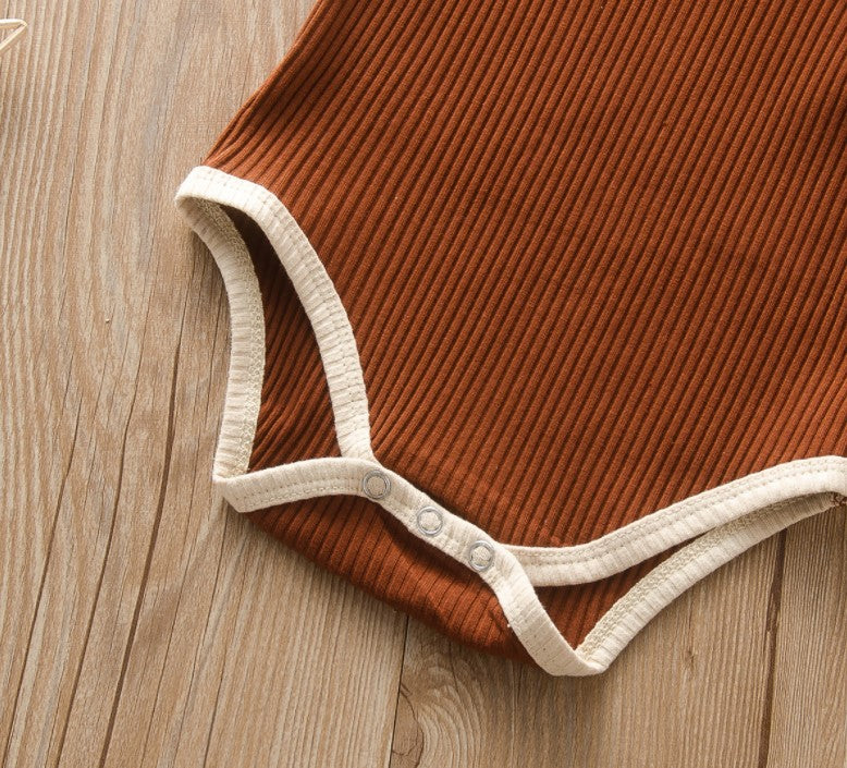 Kai Active Retro Ribbed Set - Bark