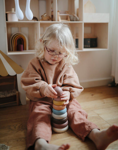 Mushie - Stacking Rings Toy - Rustic