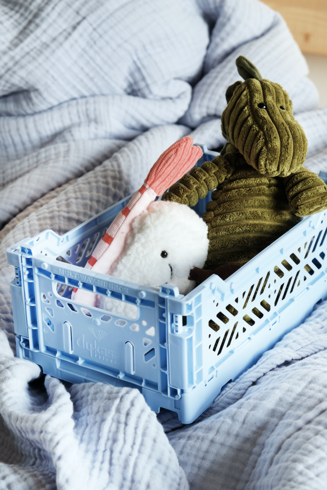 Aykasa - Mini Folding Crate - Baby Blue