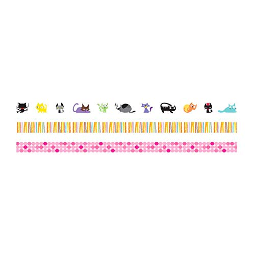 Ooly - On a roll decorative sticker tape 3 piece set - Cats