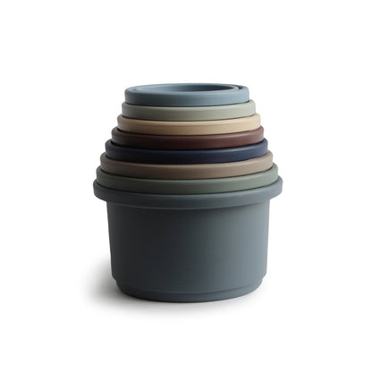 Mushie Stacking Cups Toy | Made in Denmark - Forest