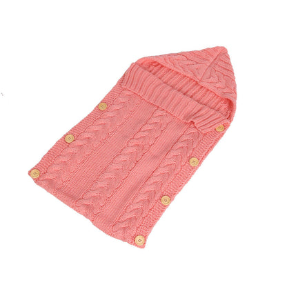 Knitted Baby Sleeping Bag Swaddle