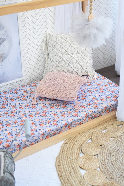 Snuggle Hunny Kids Vintage Blossom Fitted Cot Sheet