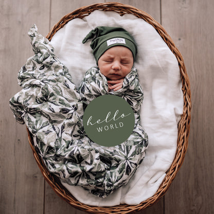 Snuggle Hunny Kids Organic Muslin Wrap - Evergreen