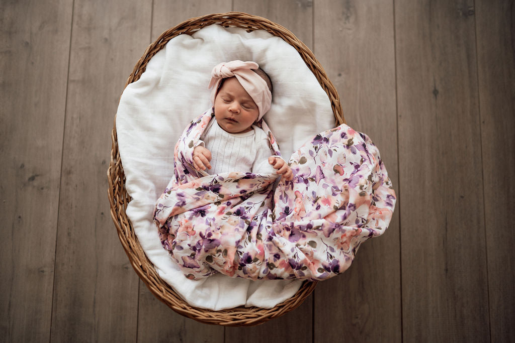 Snuggle Hunny Kids Organic Muslin Wrap - Blushing Beauty