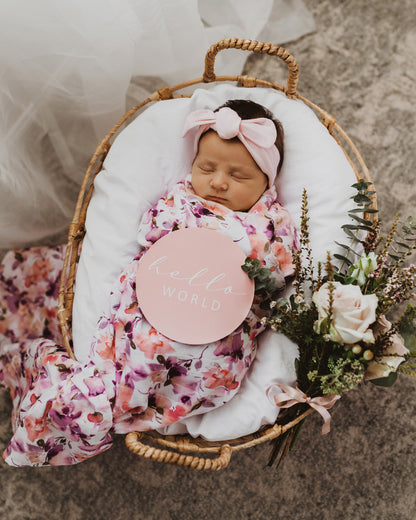 Snuggle Hunny Kids Organic Muslin Wrap - Blushing Beauty