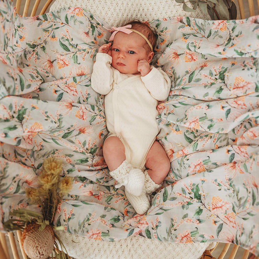 Snuggle Hunny Kids Organic Muslin Wrap - Wattle