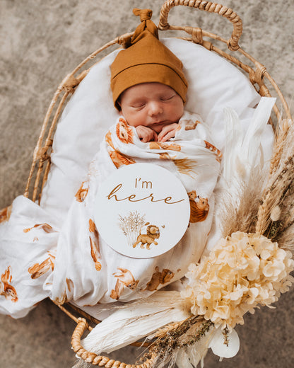 Snuggle Hunny Kids Organic Muslin Wrap - Lion