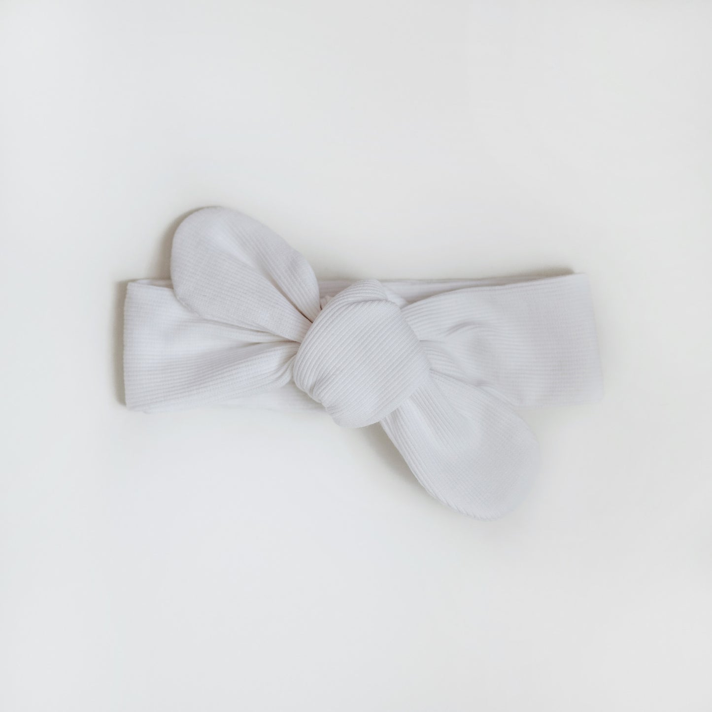 Snuggle Hunny Kids Ribbed Topknot Headband - Milk