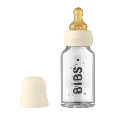 BIBS - Glass Bottle Complete Set 110ml - Ivory