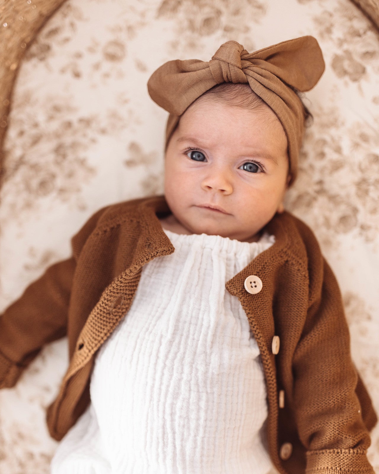 Snuggle Hunny Kids Topknot Headband - Caramel