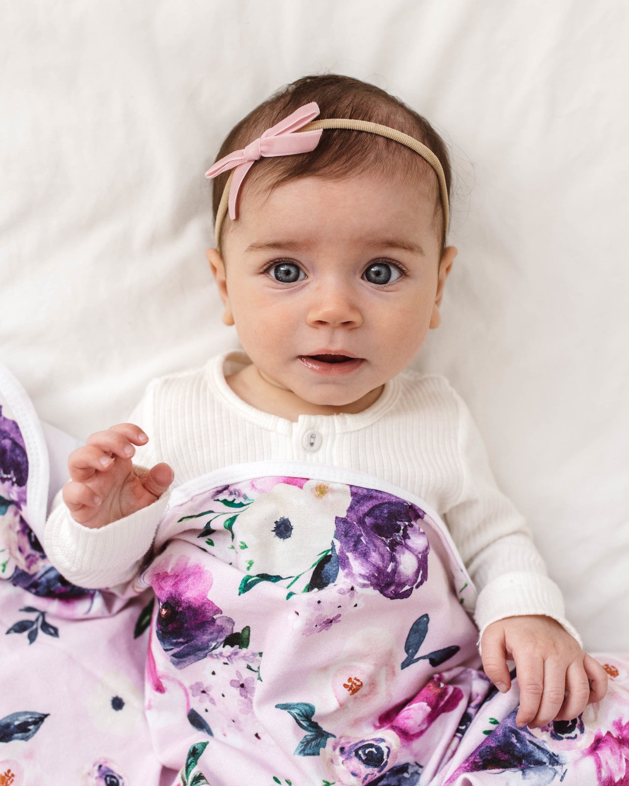 Snuggle Hunny Kids Petite Velvet Bow - Rose Pink