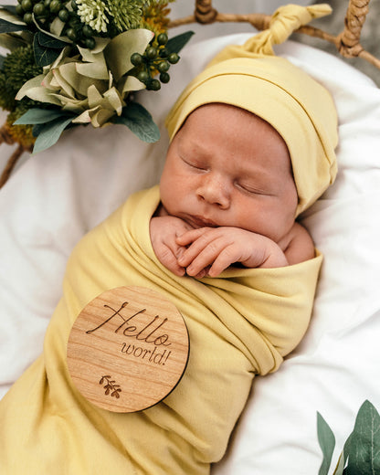 Snuggle Hunny Kids Gelato Jersey Wrap &amp; Beanie Set