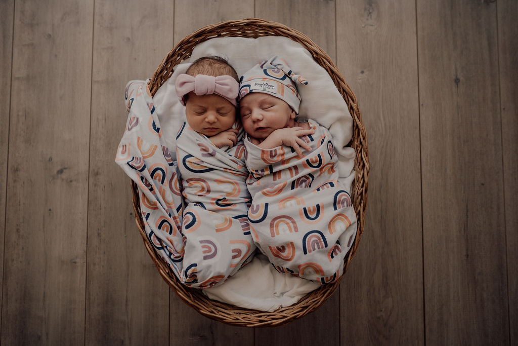 Snuggle Hunny Kids Sunset Rainbow &amp; Beanie Set