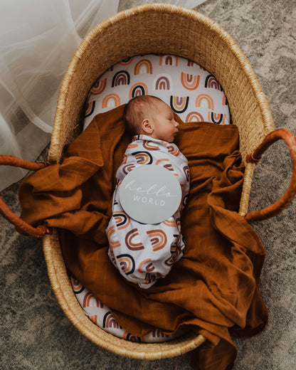 Snuggle Hunny Kids Sunset Rainbow &amp; Beanie Set