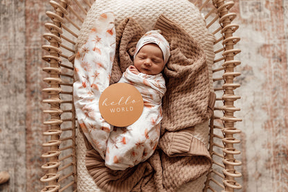 Snuggle Hunny Kids Wrap & Beanie Set - Paradise