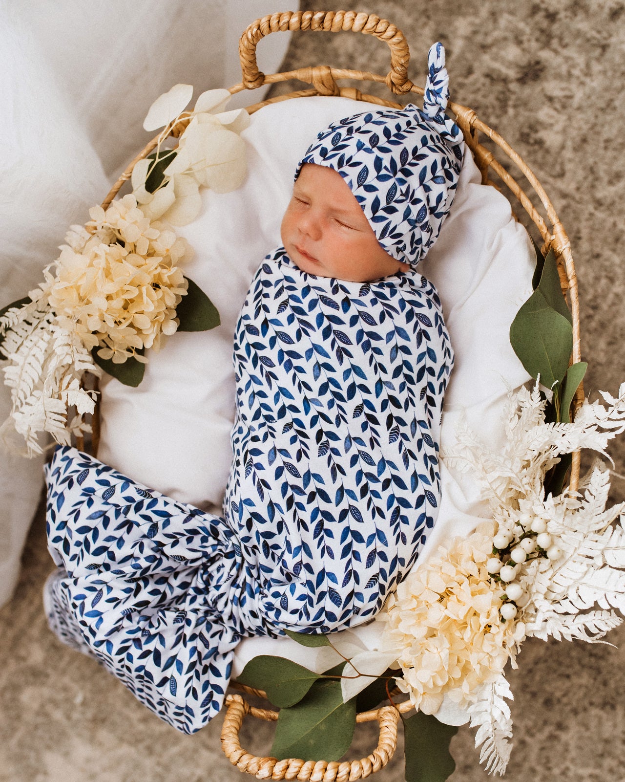 Snuggle Hunny Kids Wrap & Beanie Set - Nightshade
