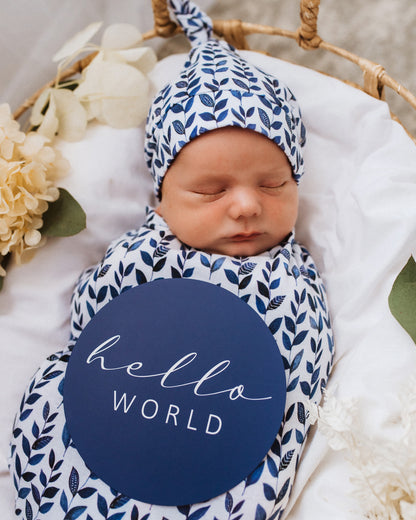 Snuggle Hunny Kids Wrap & Beanie Set - Nightshade