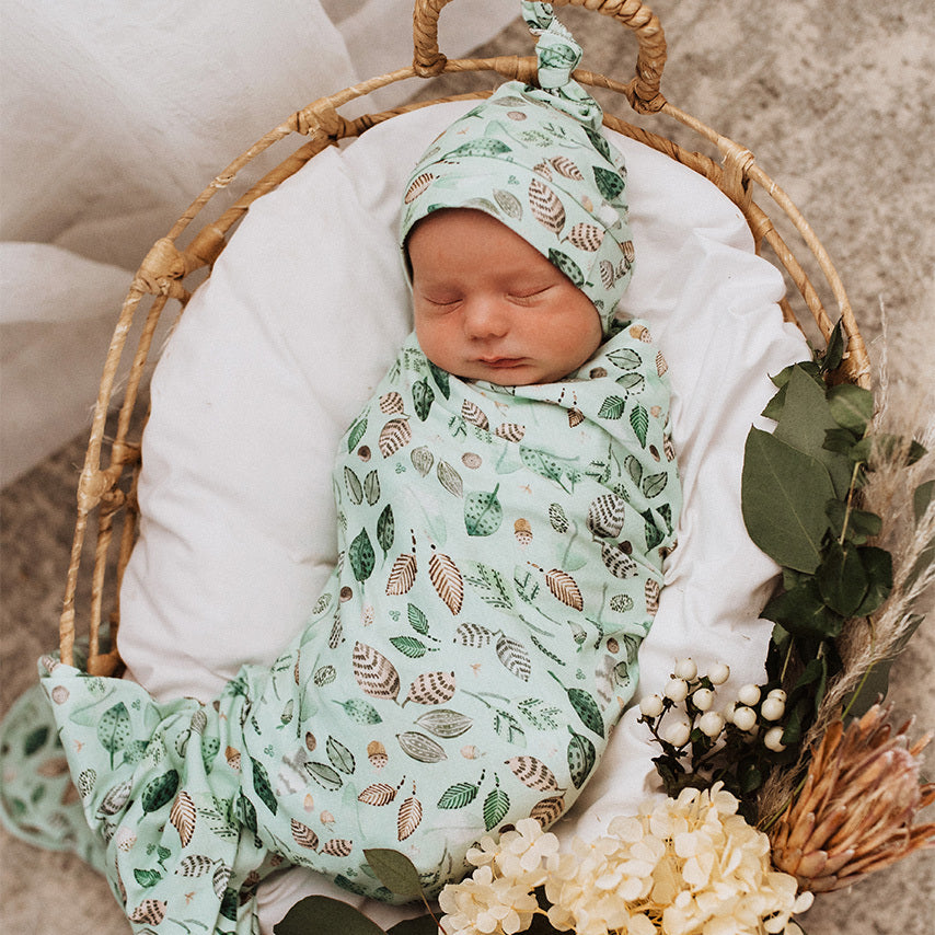 Snuggle Hunny Kids Wrap & Beanie Set - Daintree