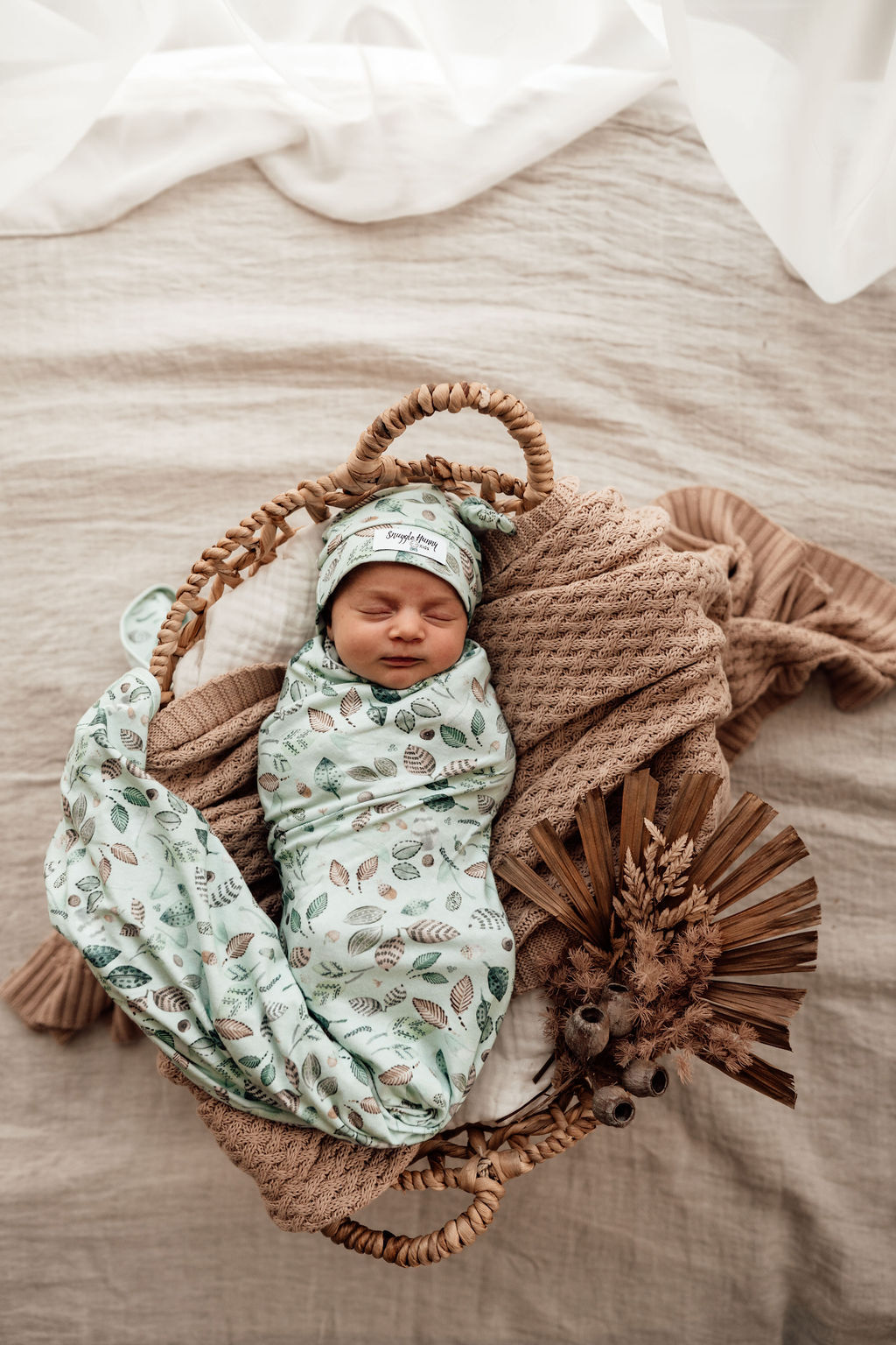 Snuggle Hunny Kids Wrap & Beanie Set - Daintree