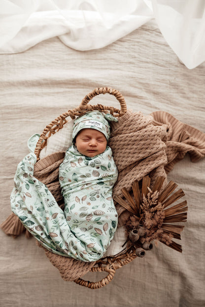 Snuggle Hunny Kids Wrap & Beanie Set - Daintree