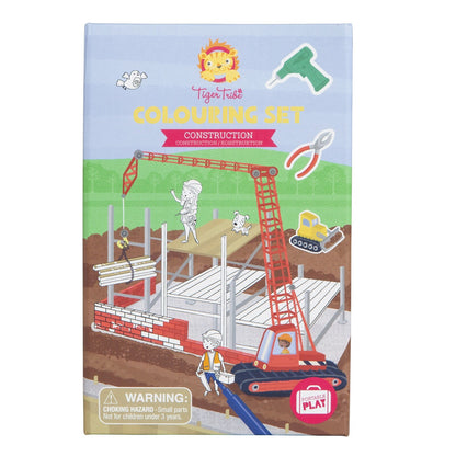 Tiger Tribe - Colouring Set - Construction