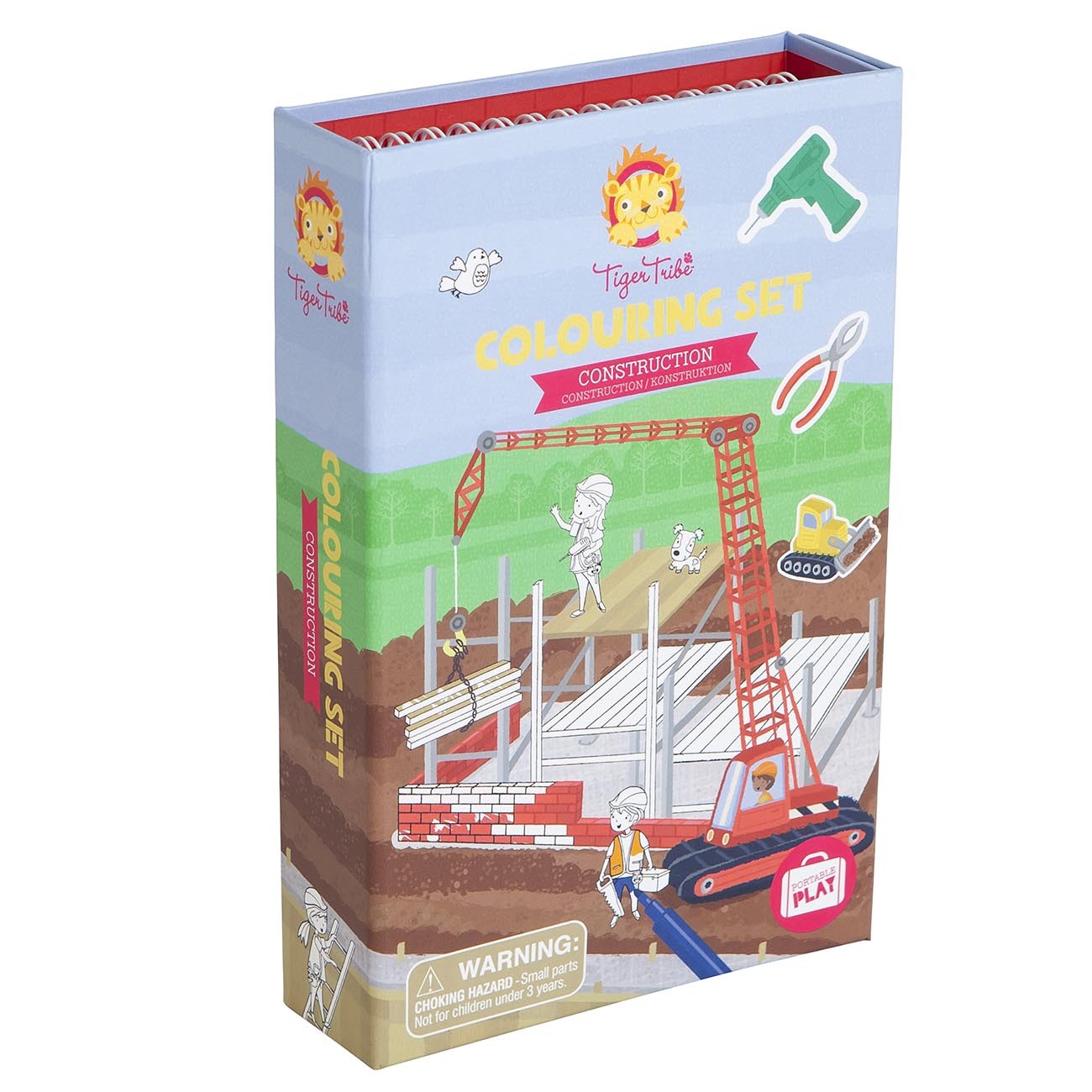 Tiger Tribe - Colouring Set - Construction