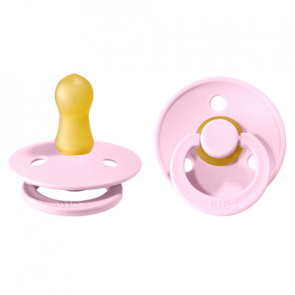 BIBS Natural Latex Pacifier - Baby Pink - Size 2