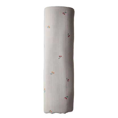 Mushie Organic Cotton Swaddle - Cherries