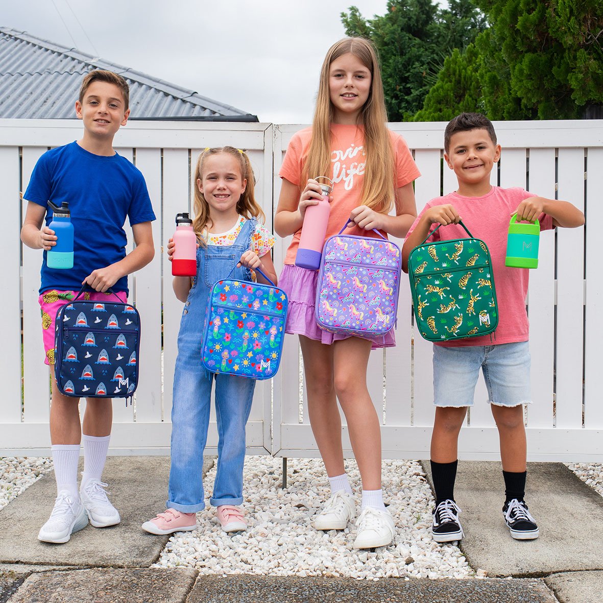 MontiiCo Large Insulated Lunch Bag with Ice Pack - Mermaid 2.0