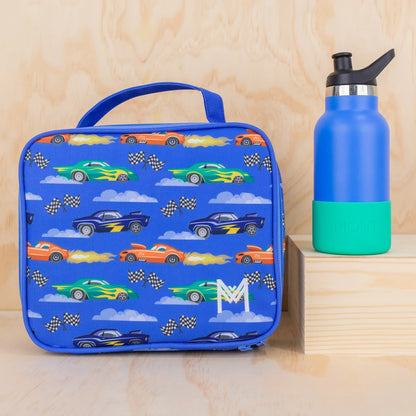 MontiiCo Insulated Lunch Bag - Speed Racer Blue - Medium for Kids