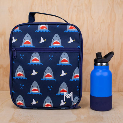 MontiiCo Large Insulated Lunch Bag with Ice Pack - Shark 2.0