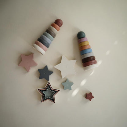 Mushie Nesting Stars Toy