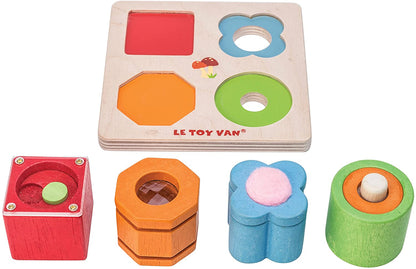 Le Toy Van - Petilou Wooden Tray 4-Piece Multi-Sensory Montessori Toy