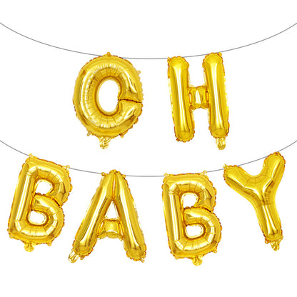 OH BABY Foil Letter Balloon Kit