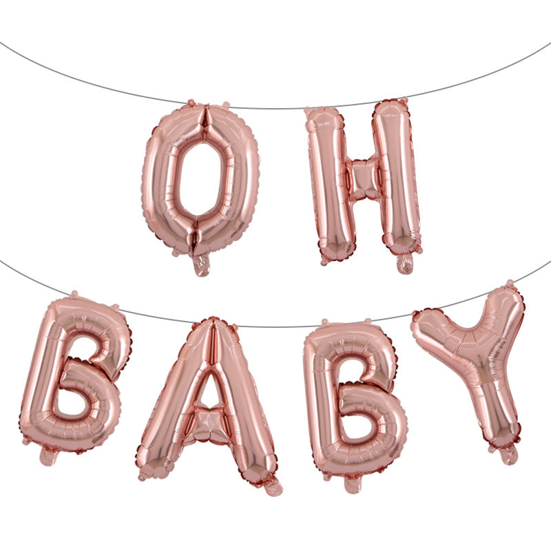 OH BABY Foil Letter Balloon Kit