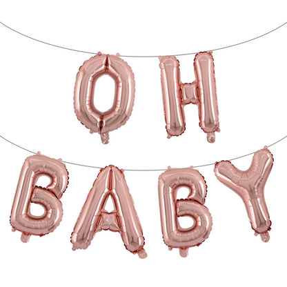 OH BABY Foil Letter Balloon Kit