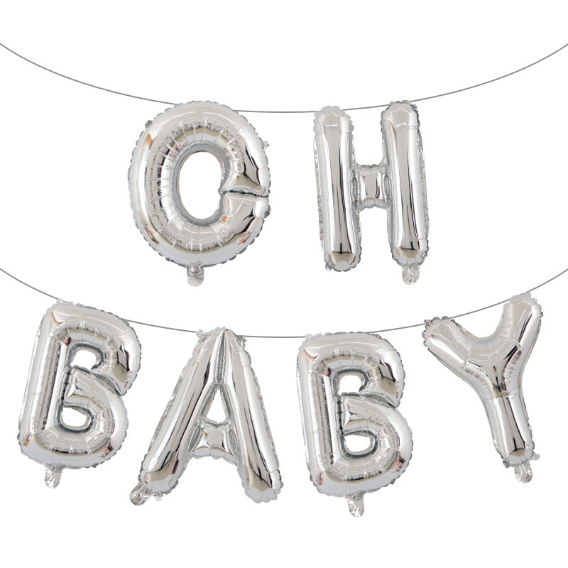 OH BABY Foil Letter Balloon Kit