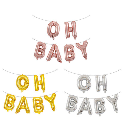 OH BABY Foil Letter Balloon Kit