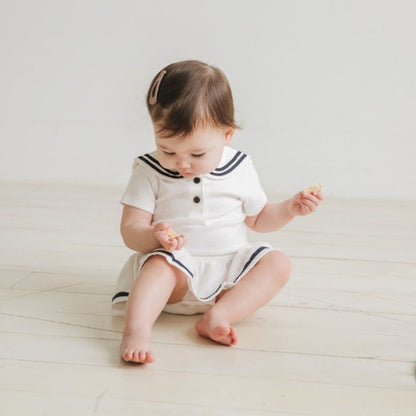 Classic Sailor Style Romper - Girl