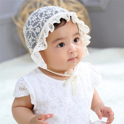 Ivory Lace Bonnet