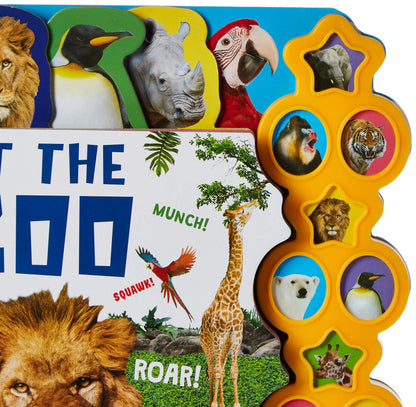 At The Zoo (10 Button Sound Books) - Board book – Sound Book