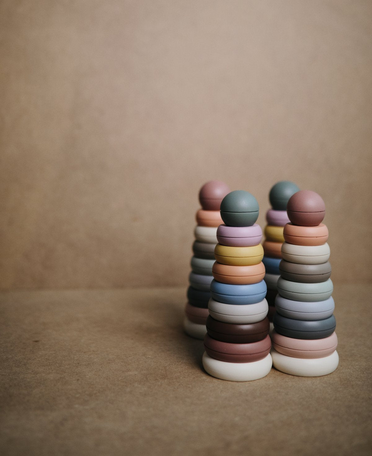 Mushie - Stacking Rings Toy - Rustic